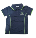 Tangara School Polo – Navy/Lime