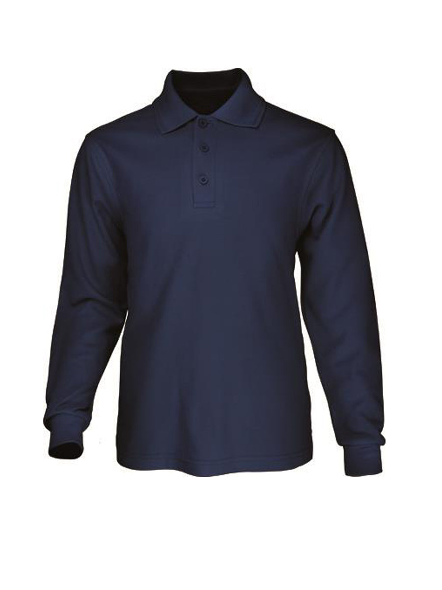 Tangara School Long Sleeve Polo – Navy